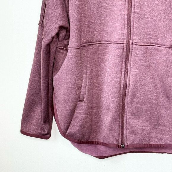 The North Face Women Cozy Slacker Burgundy Full Zip Jacket Hoodie - US Women’s L - Picture 5 of 13